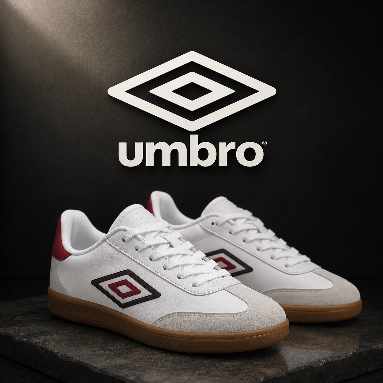 Umbro Classic Court Mujer Blanco Rojo Talla US 7.5 Original
