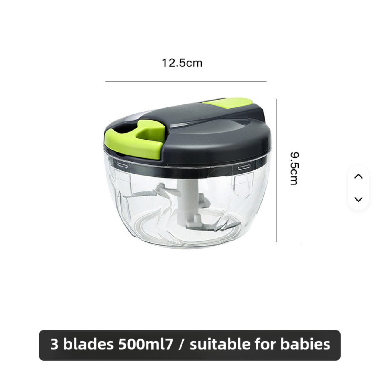 Manual Vegetable Chopper – Fast Food Cutter, Kitchen Prep Tool (Pull Cord)