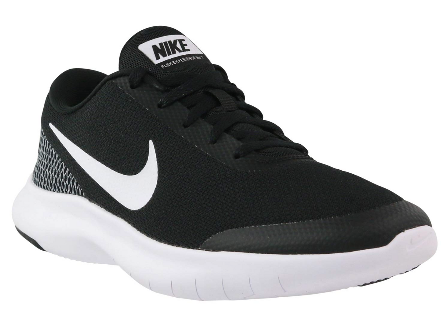 Nike Men’s Flex Experience RN 7 Black/White Running Shoes – Lightweight Comfort Sneakers