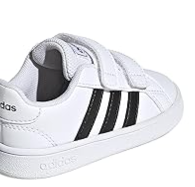 Adidas Grand Court Niño Blanco Negro Original Talla 25 Venezuela