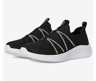 Skechers Ultra Flex 3.0 Crystal Spree Niña Negro Talla 11 Little Kid