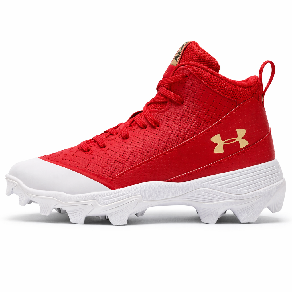 Under Armour Harper 9 RM – Tacos de Béisbol Hombre Rojo/Blanco (Originales)