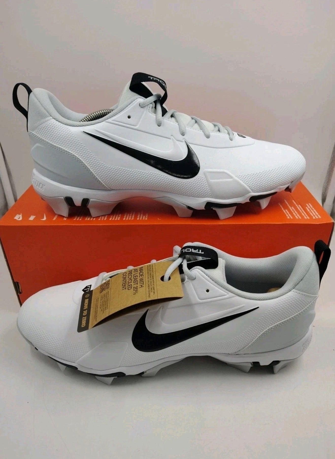 Nike Trout Keystone White/Black Hombre | Tacos de Béisbol de Molde