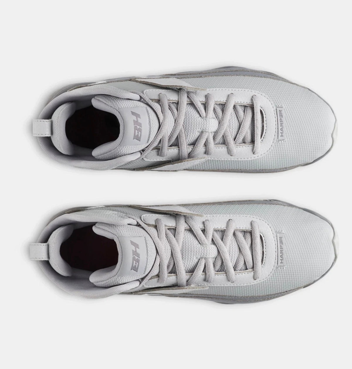 Under Armour UA Harper 10 Mid RM – Tacos de Béisbol para Hombre – Gris - Talla 9.5 - 10
