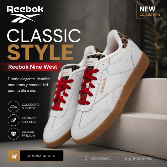 Reebok Club C Mujer Blanco Animal Print Edición Fashion