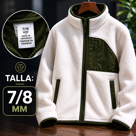 Chaqueta Sherpa Infantil Verde Oliva Haystack Talla M/M (7/8)
