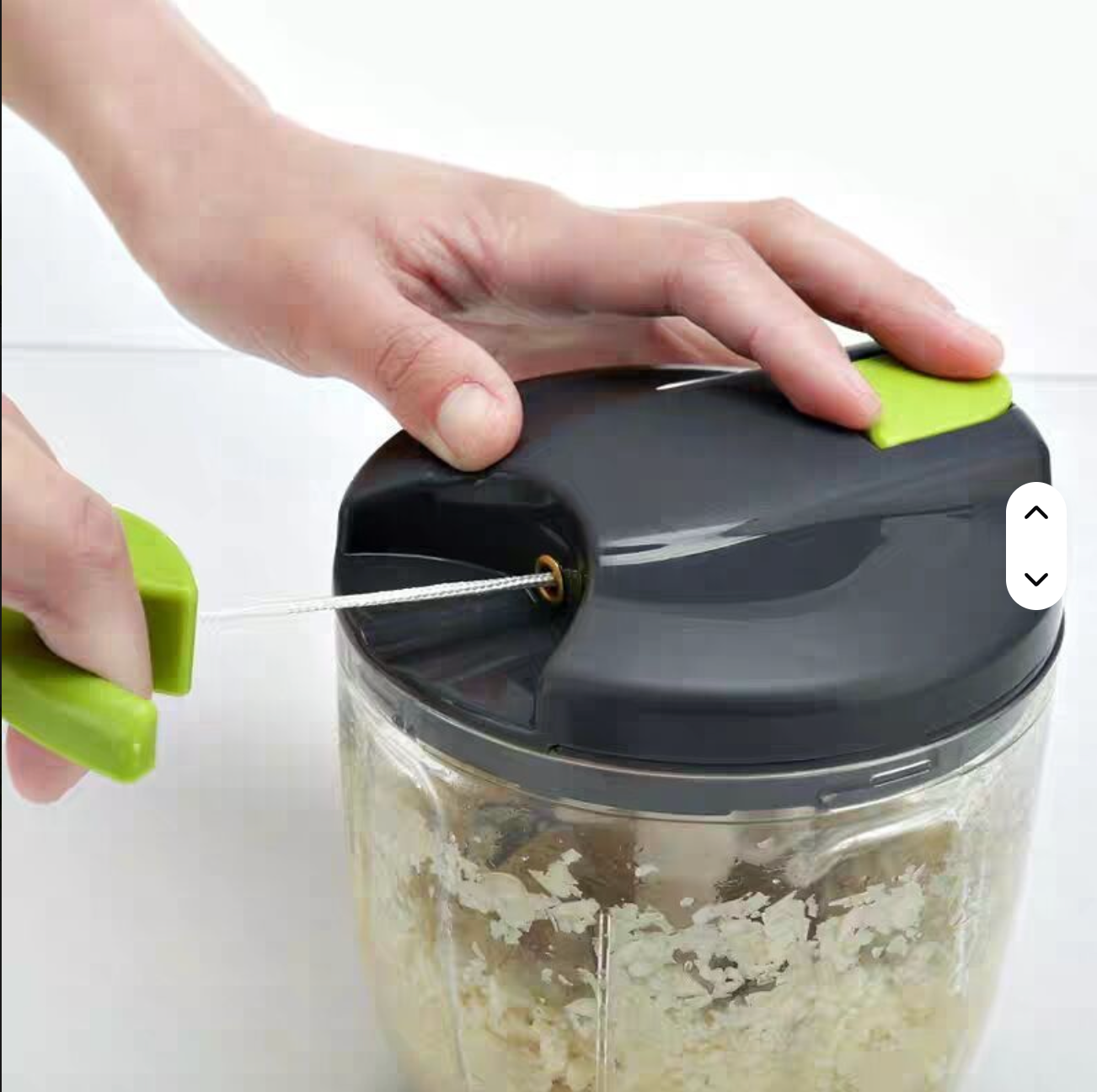 Manual Vegetable Chopper – Fast Food Cutter, Kitchen Prep Tool (Pull Cord)