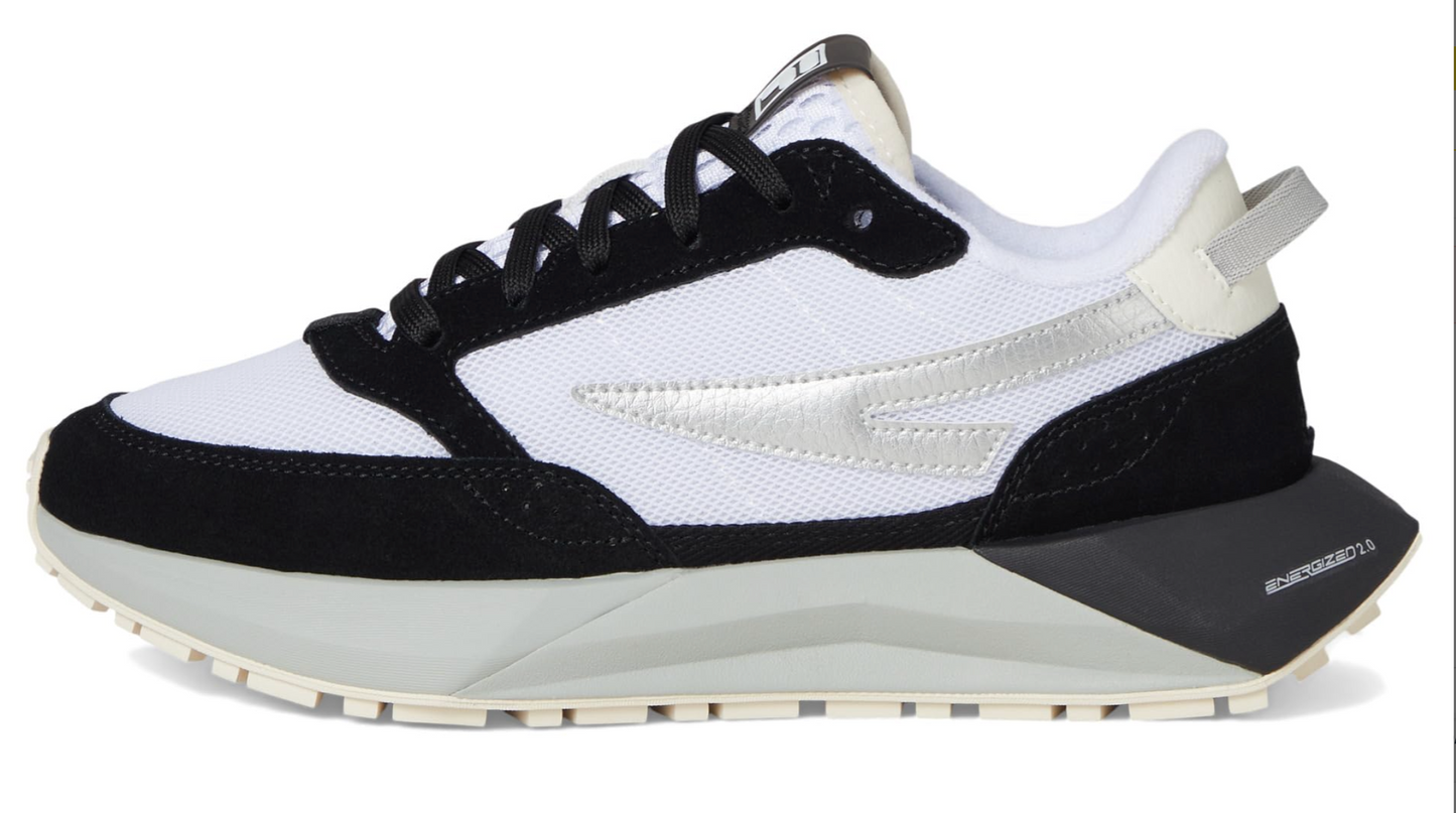 Fila Racer Energized Mujer White/Metallic Silver/Gardenia Sneakers