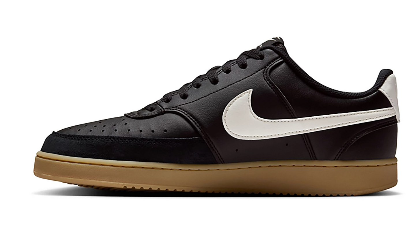 Nike Court Vision Next Nature Hombre Negro/Blanco Gum Sole Sneakers