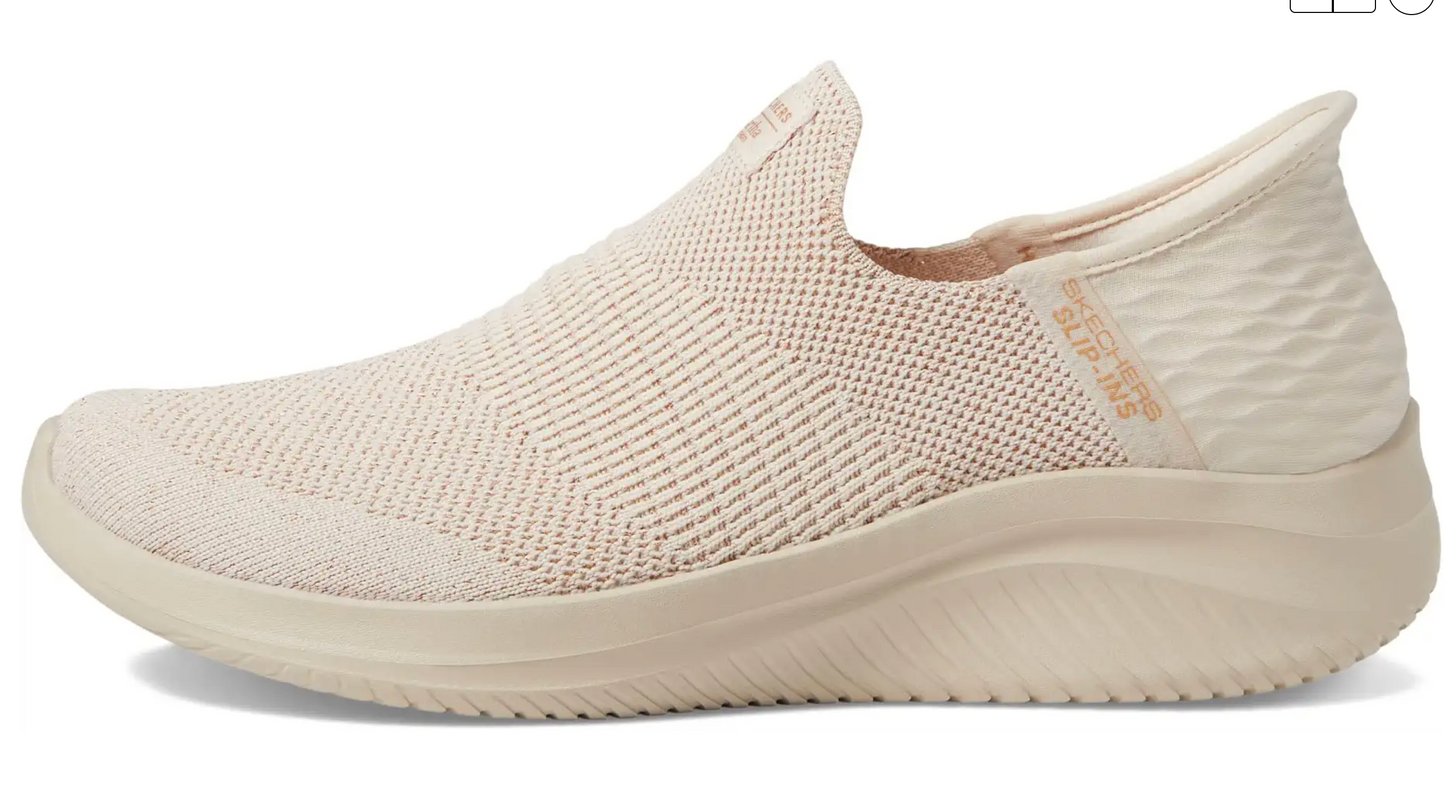 Skechers Martha Stewart Ultra Flex 3.0 Hands Free Slip-Ins Mujer Beige