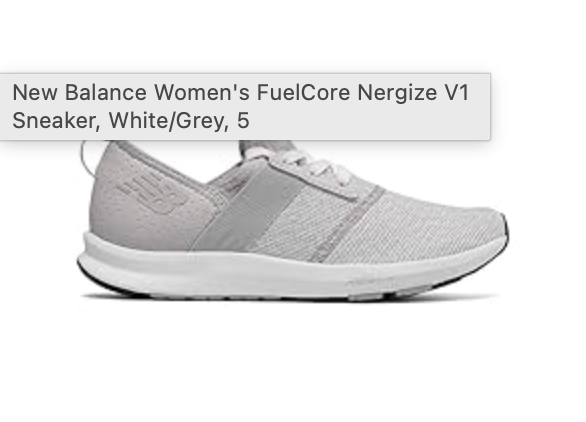 New Balance FuelCore Nergize V1 Mujer Blanco/Gris Talla 35