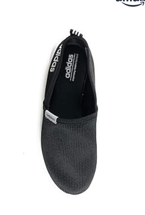 Adidas Cloudfoam Lite Racer Slip-On Mujer Negro Blanco Original talla 6