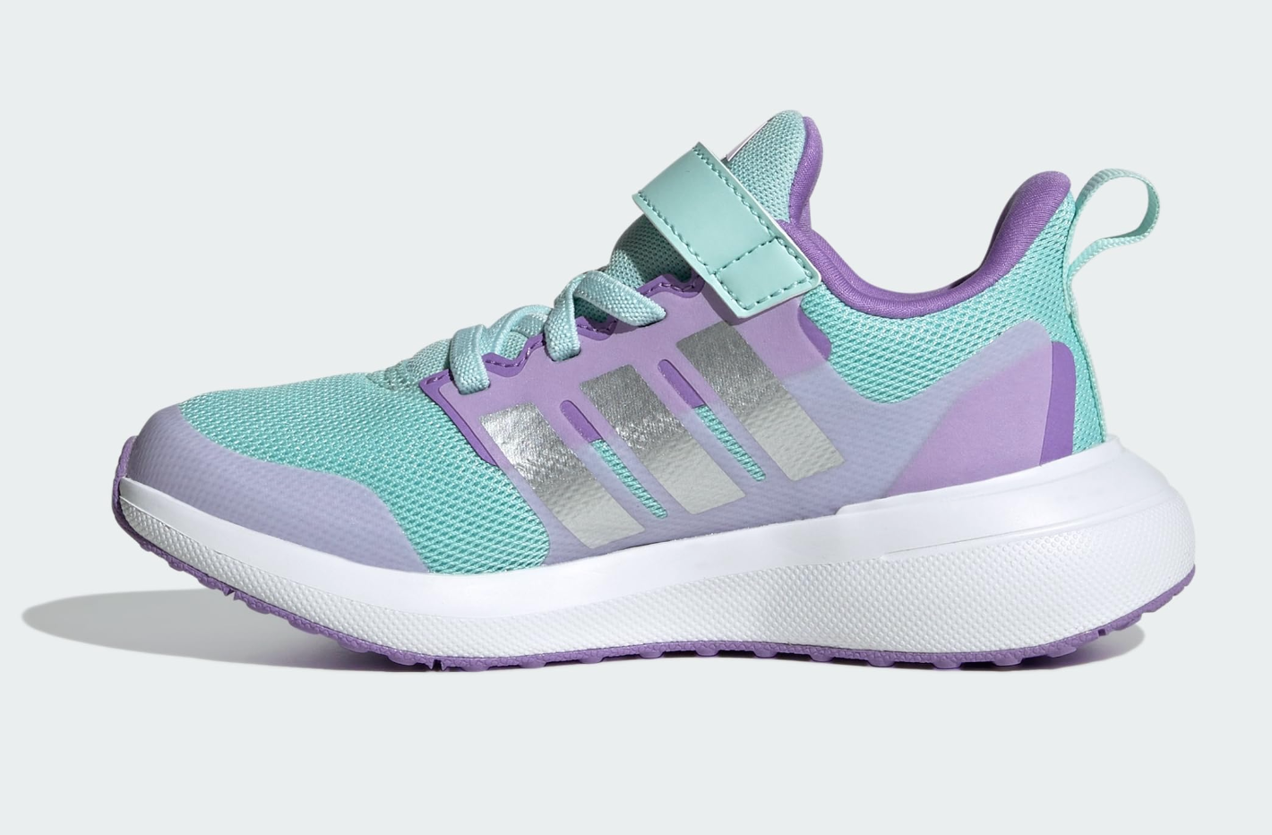 Adidas Fortarun 2.0 Elastic Lace Niña Aqua Original Talla 36 - 36.5 Big Kid