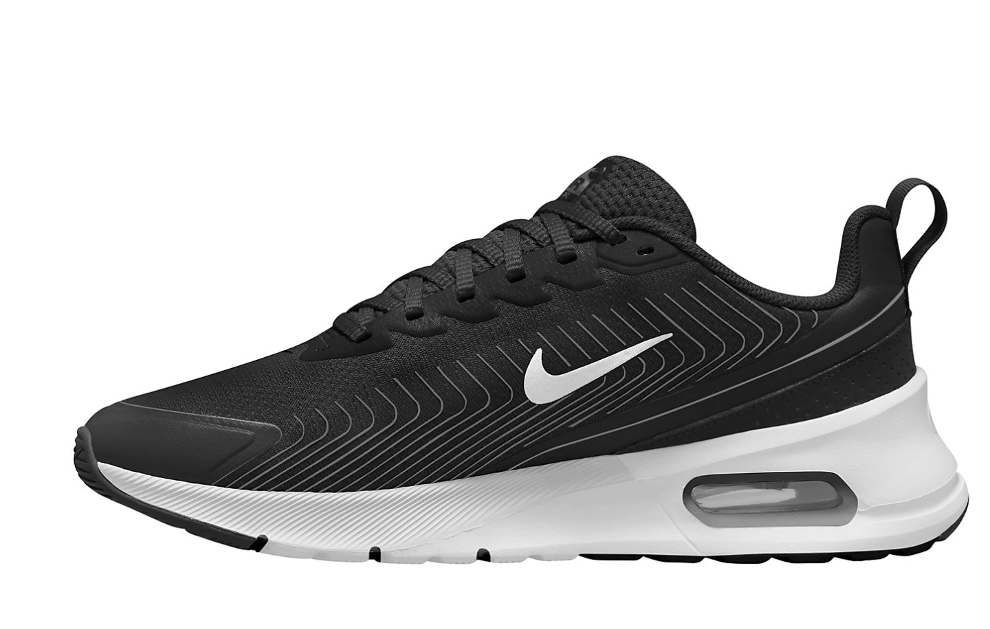 Nike Air Max Nuaxis Black/White – Comodidad Air y Estilo Deportivo Premium para Hombre