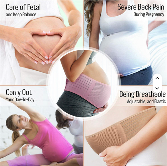 FAJA MATERNA ELASTICA DE SOPORTE PARA EMBARAZO CON SOPORTE LUMBAR