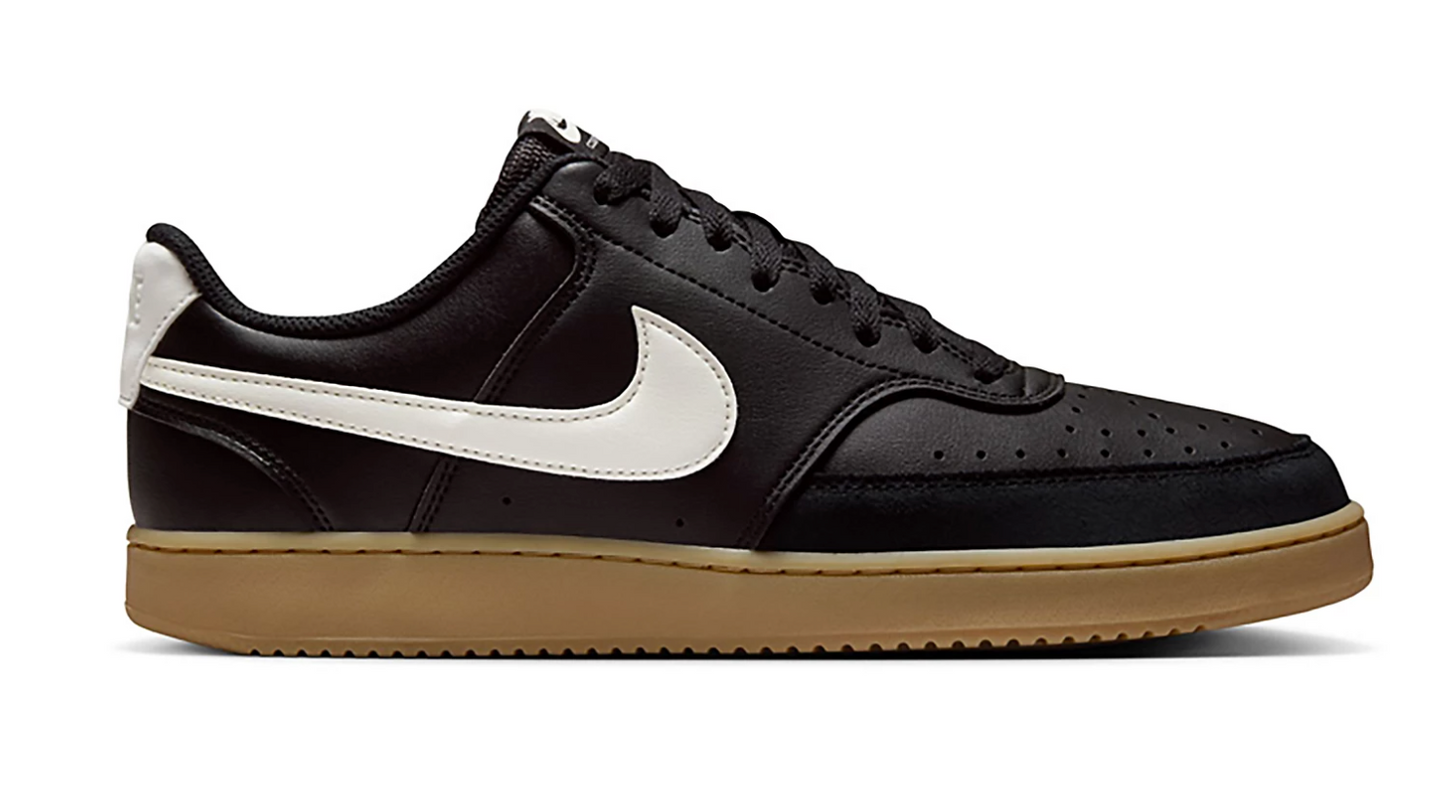 Nike Court Vision Next Nature Hombre Negro/Blanco Gum Sole Sneakers