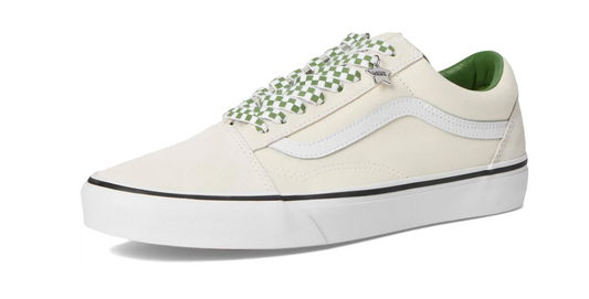 Vans Old Skool Mujer Blanco Verde Original Talla 36 Venezuela