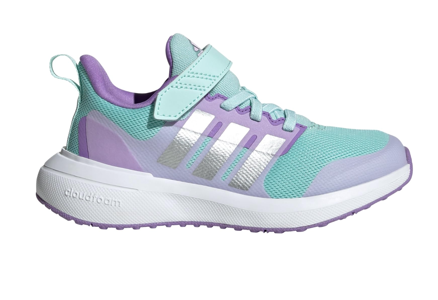 Adidas Fortarun 2.0 Elastic Lace Niña Aqua Original Talla 36 - 36.5 Big Kid