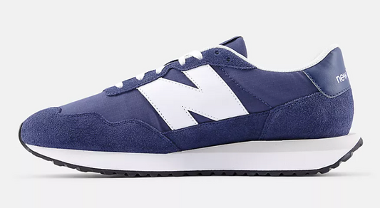 New Balance 237 Hombre Azul Marino con Blanco | Tenis Lifestyle Retro Originales