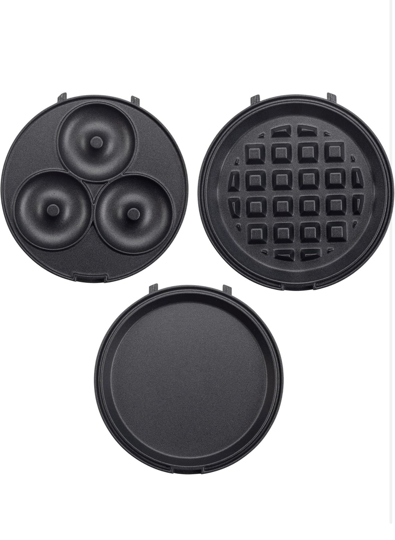 Mini Máquina de Desayuno 3 en 1 CucinaPro – Waffles, Donas y Plancha en Casa