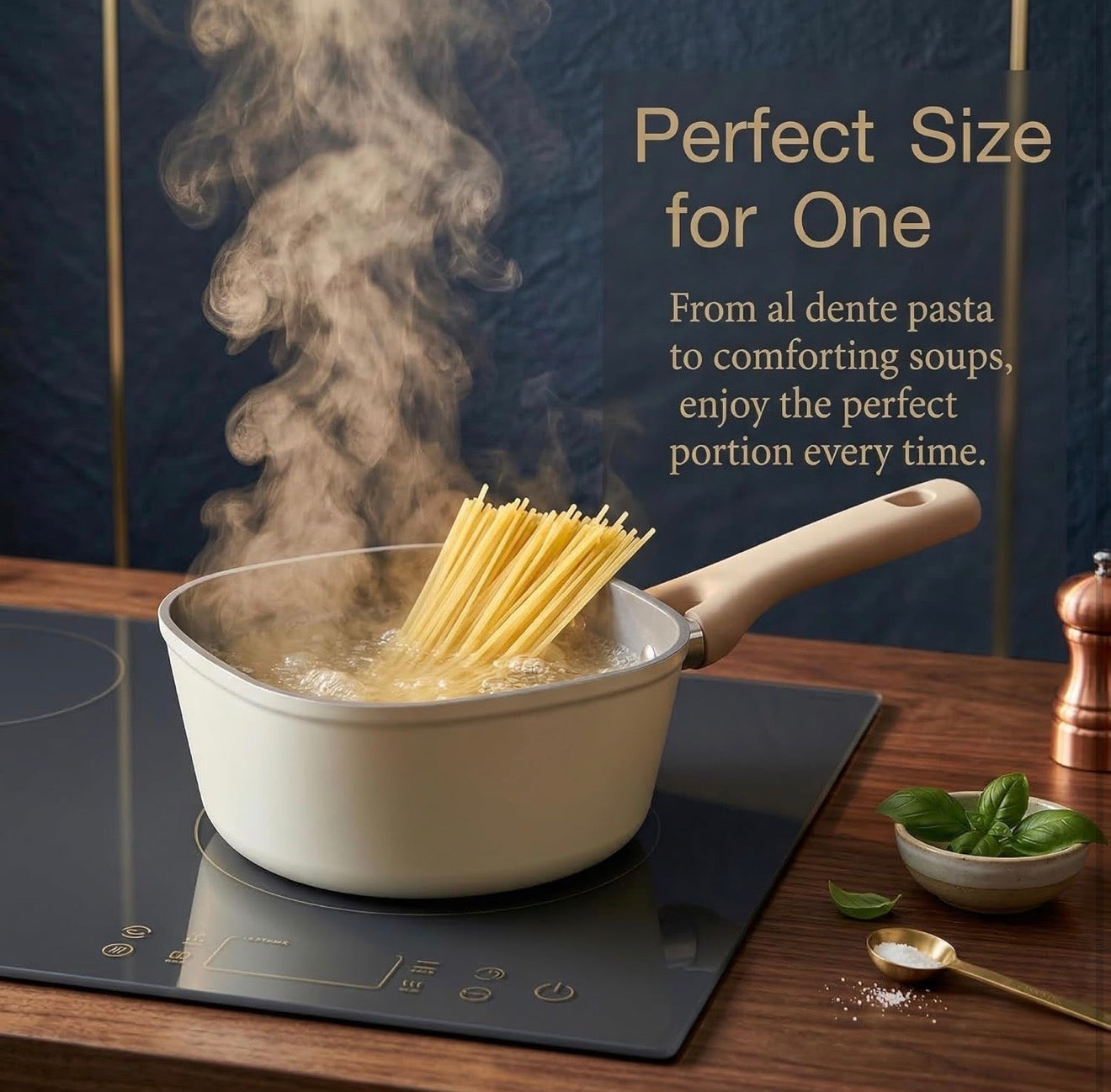 Olla Premium Antiadherente con Tapa – Cocina Rápido, Limpio y con Estilo