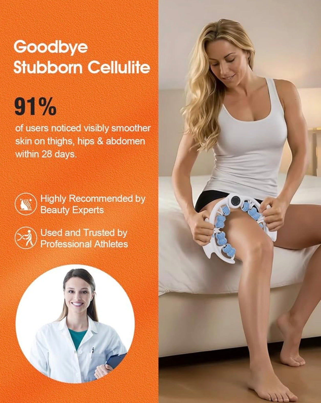 Reductor Anticelulitis 360° | Tonifica y Mejora la Piel desde Casa (Masajeador Corporal)
