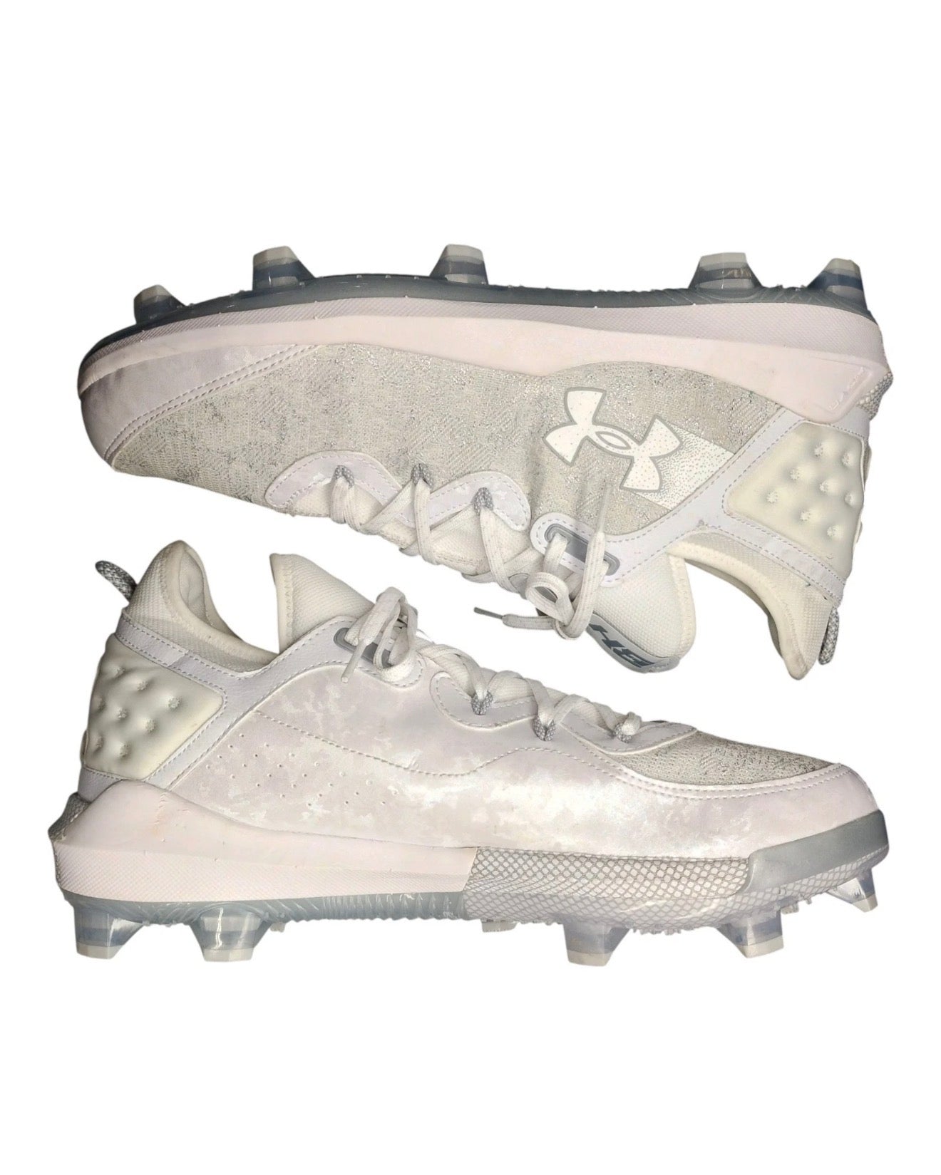 Under Armour Harper 8 Elite TPU Baseball Cleats White Gray Hombre Talla 9 Original