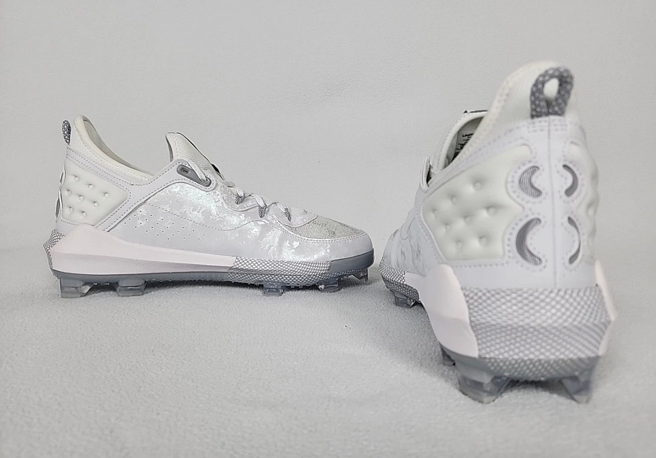 Under Armour Harper 8 Elite TPU Baseball Cleats White Gray Hombre Talla 9 Original