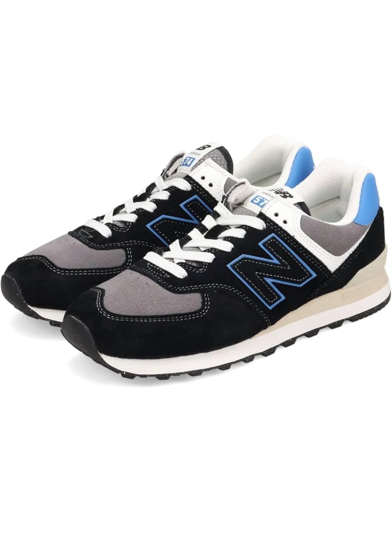 New Balance 574 U574QRB  unisex| Negro Gris Azul | Original