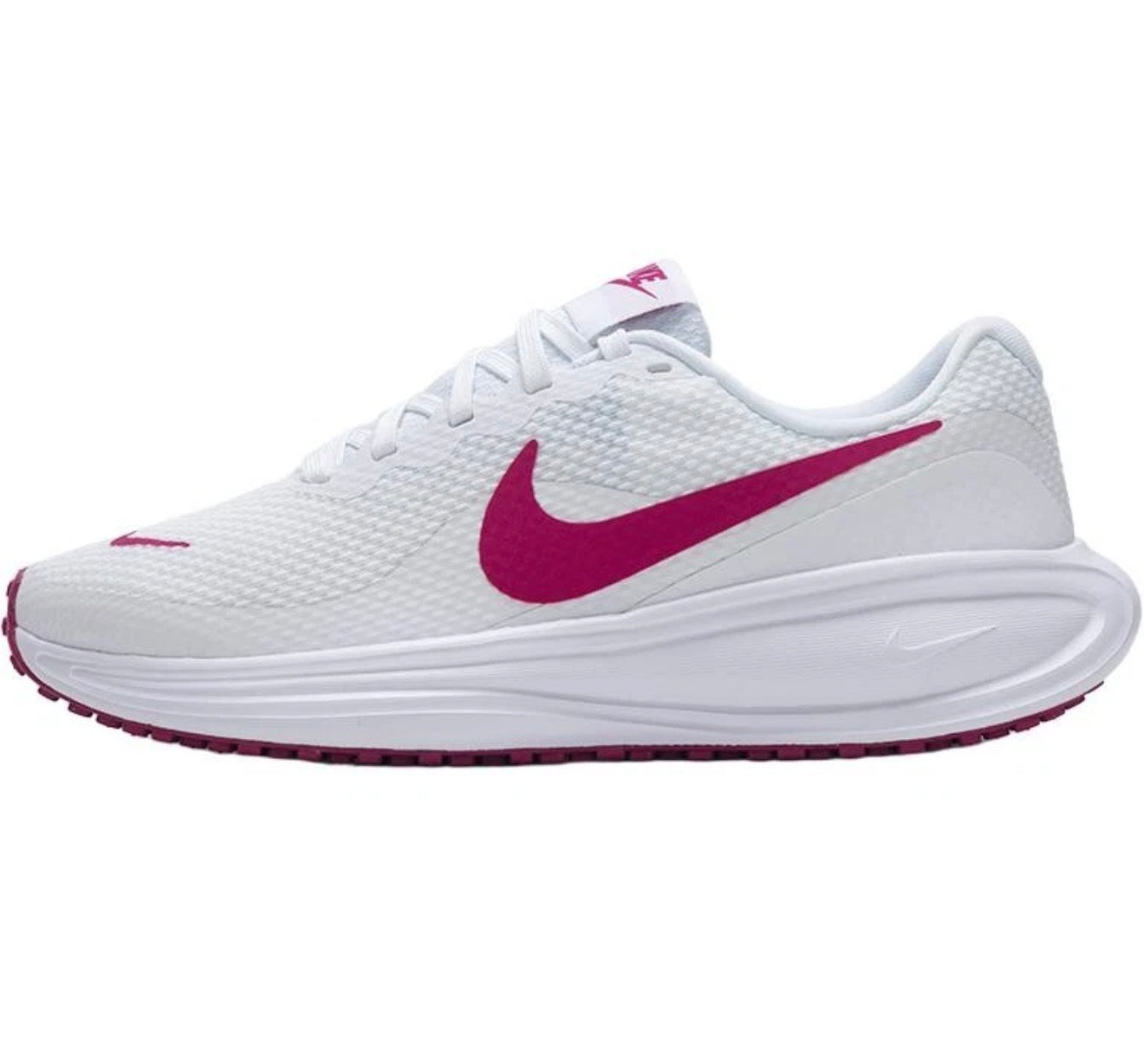 Nike Revolution 8 Hombre Blanco/Fucsia Running Deportivo Original Tallas 9, 9.5 y 10