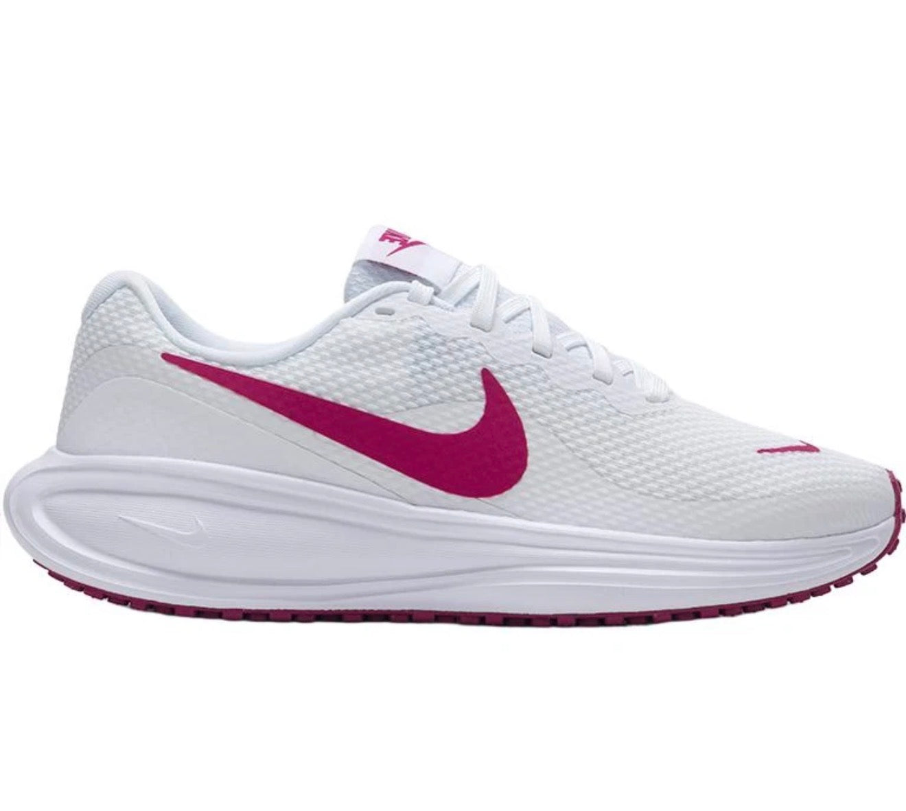 Nike Revolution 8 Hombre Blanco/Fucsia Running Deportivo Original Tallas 9, 9.5 y 10