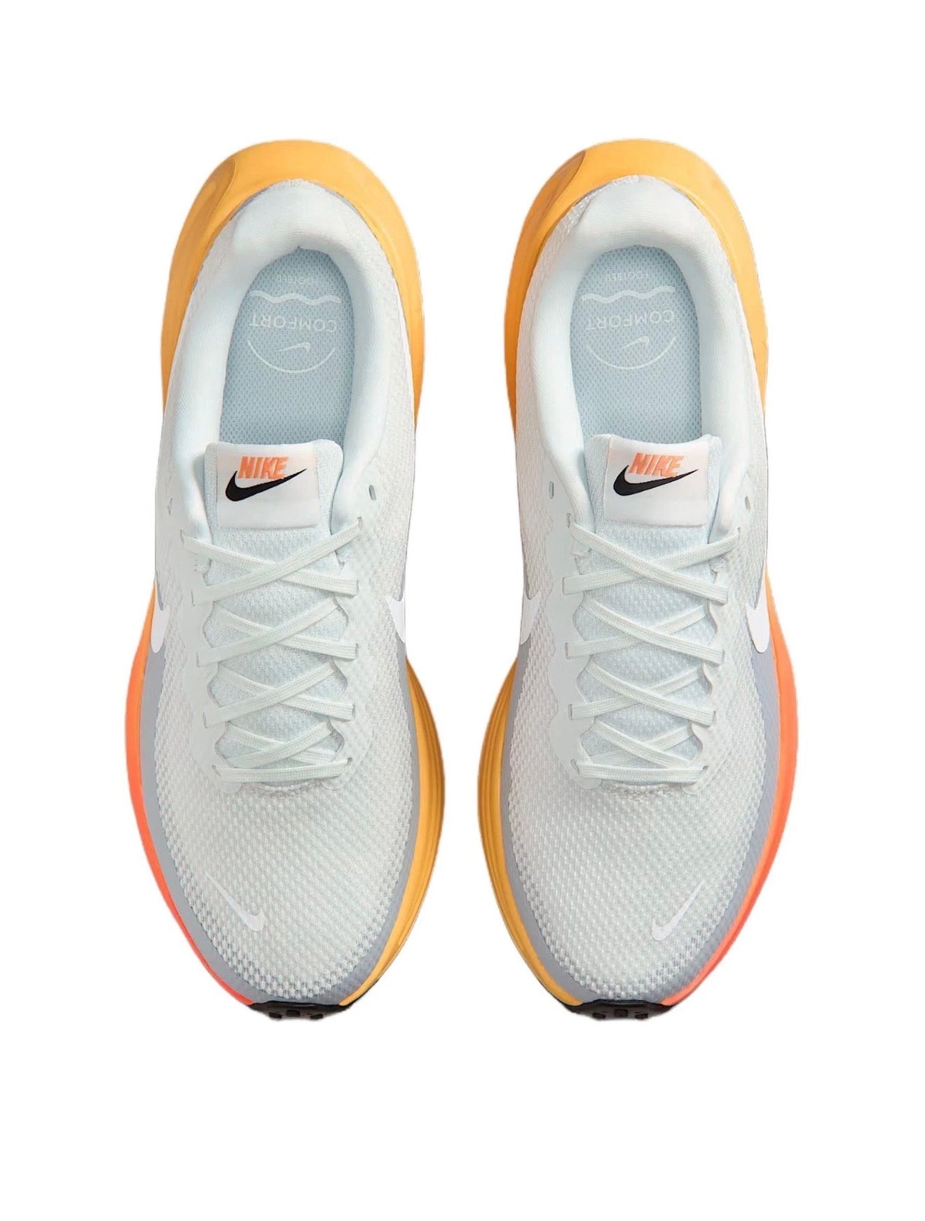 Nike Woman's Revolution 8 para Mujer Running Shoes White/Glacier Blue/Orange HJ9198-104