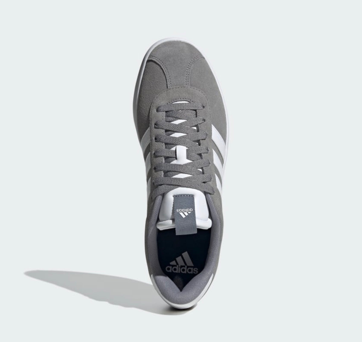 adidas VL Court 3.0 Hombre – Gris/Blanco | Sneakers Casual Urbanos Originales - Talla 8.5