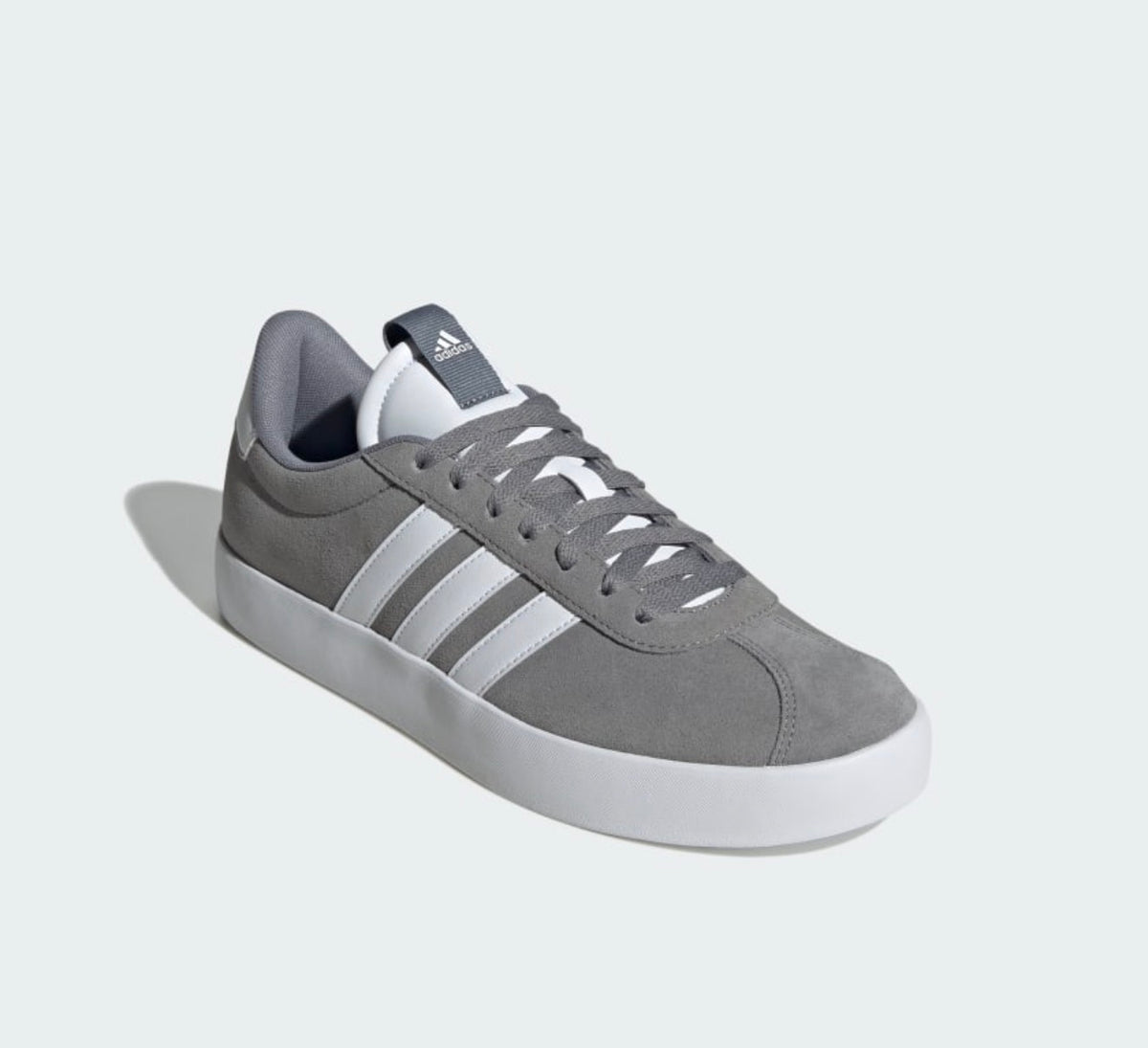 adidas VL Court 3.0 Hombre – Gris/Blanco | Sneakers Casual Urbanos Originales - Talla 8.5