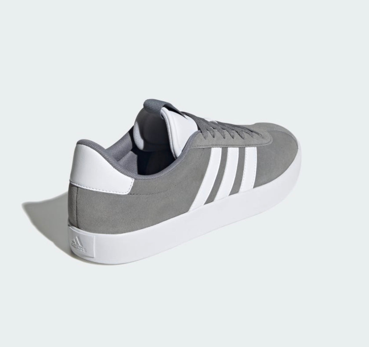 adidas VL Court 3.0 Hombre – Gris/Blanco | Sneakers Casual Urbanos Originales - Talla 8.5