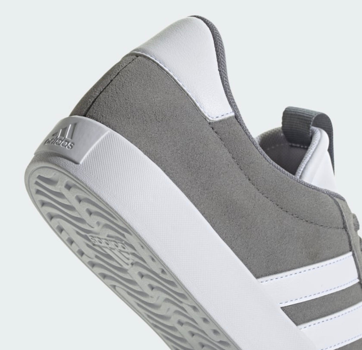 adidas VL Court 3.0 Hombre – Gris/Blanco | Sneakers Casual Urbanos Originales - Talla 8.5