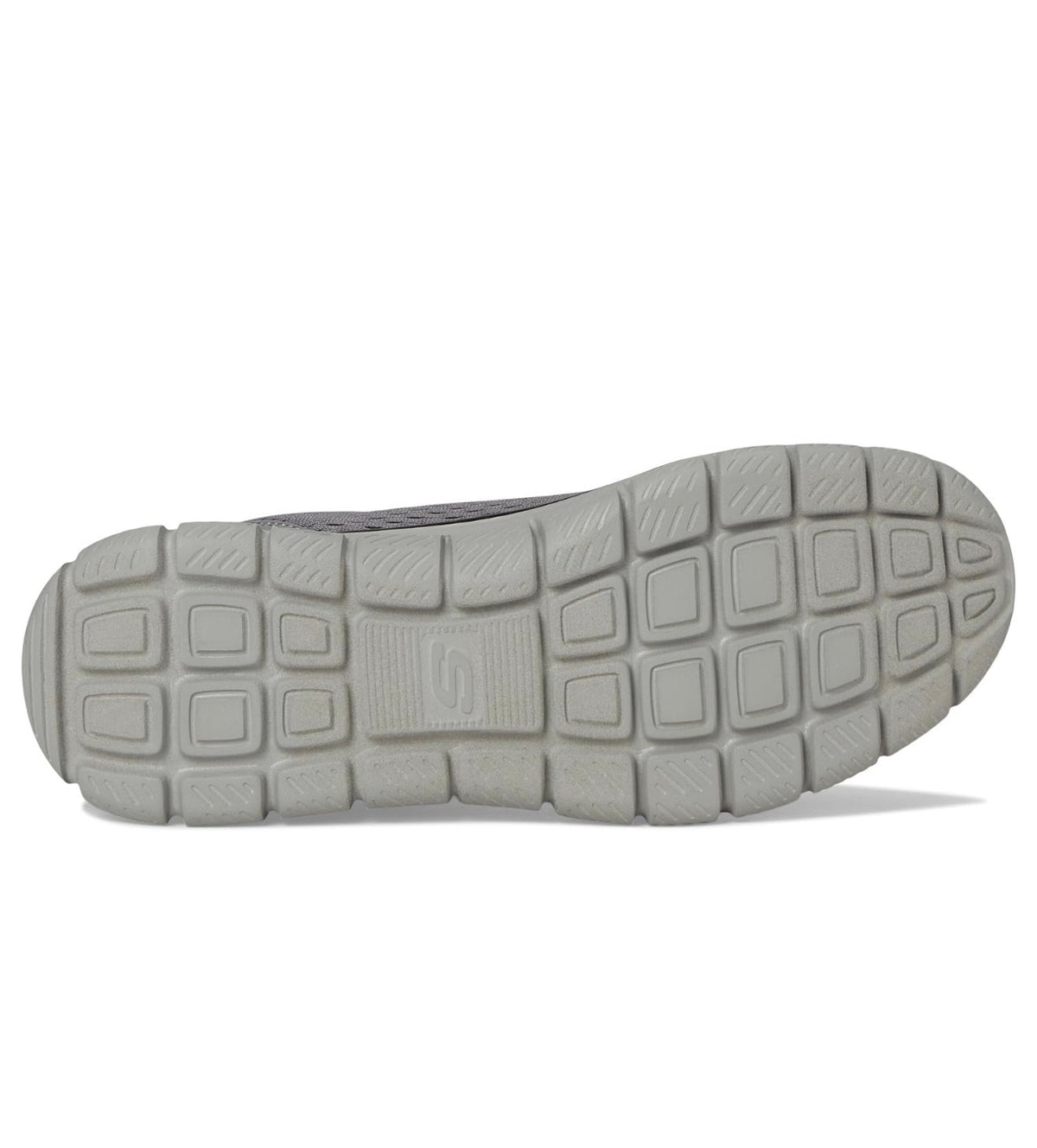 Skechers Track Leshur Hombre – Memory Foam | Gris Carbón/Naranja - Talla 9