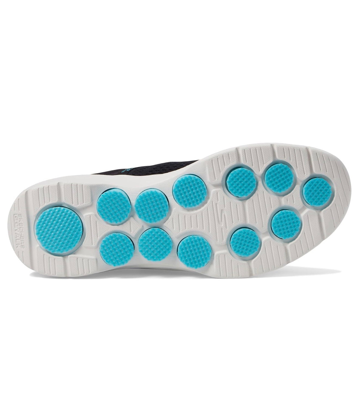 Skechers GO WALK 7 Valin Mujer – Hands Free Slip-ins Black/Aqua - Talla 6
