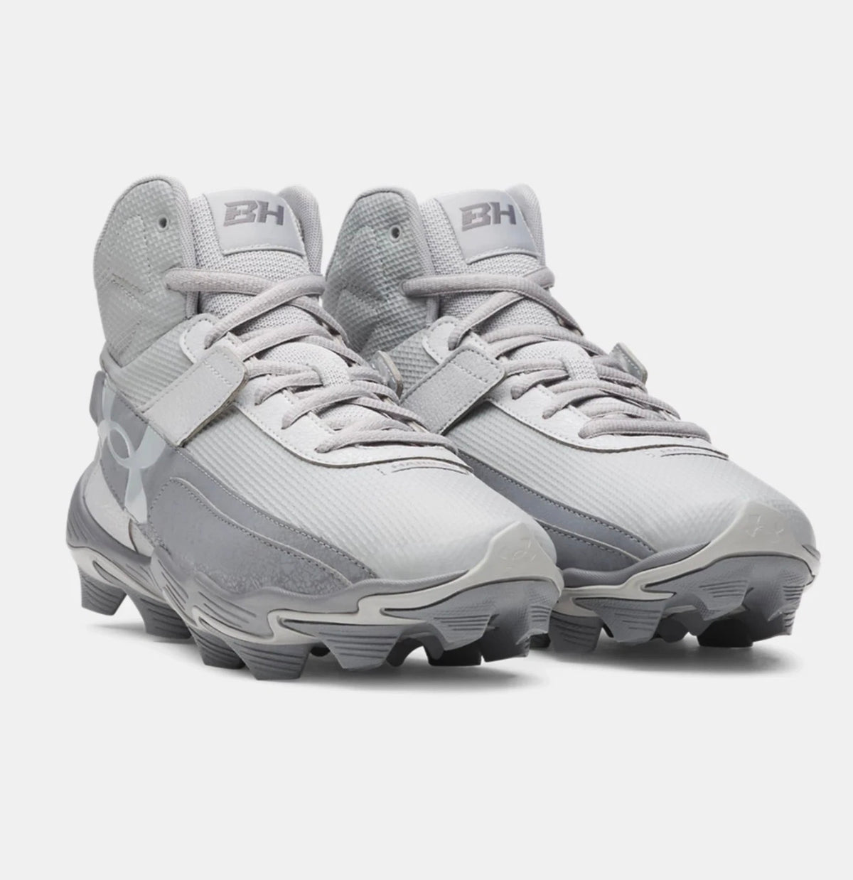Under Armour UA Harper 10 Mid RM – Tacos de Béisbol para Hombre – Gris - Talla 9.5 - 10