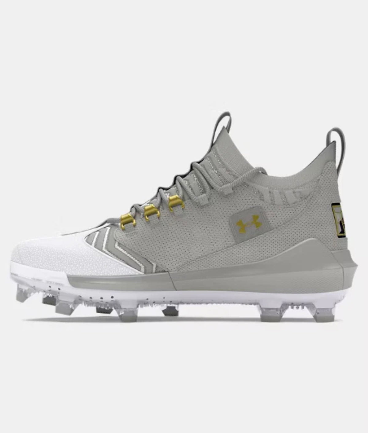 Under Armour Harper 9 Pro TPU Hombre – Tacos de Béisbol Blanco/Gris - Talla 8