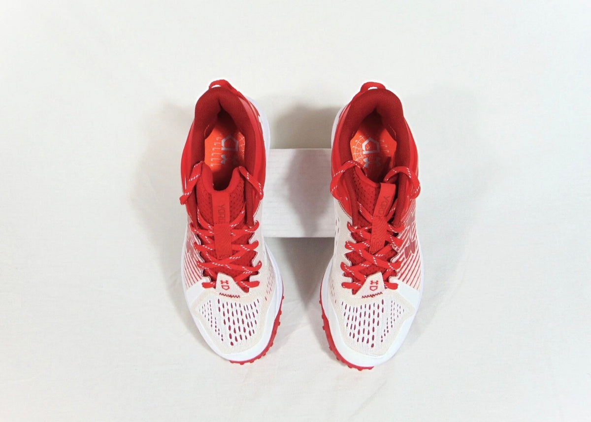 Under Armour UA Yard Turf – Zapatos de Béisbol Rojo/Blanco - Talla 11