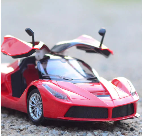 Large Electric Remote Control Car - Realistic Red 1:14